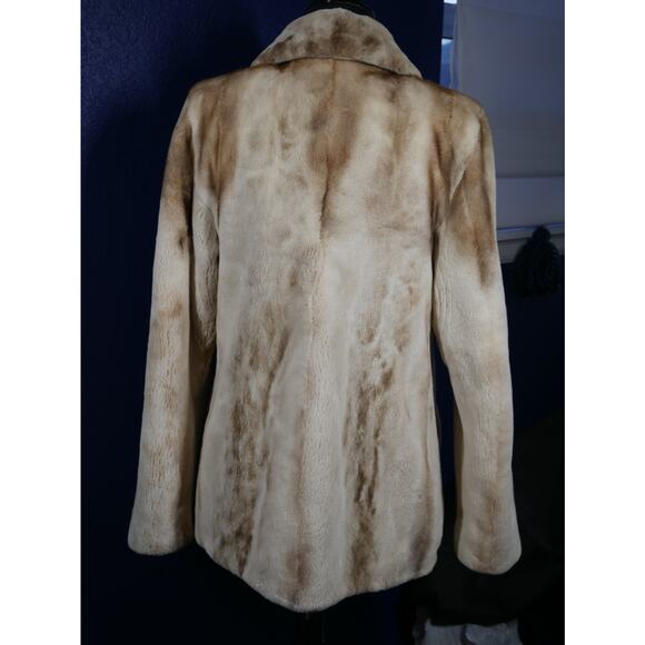 Stunning RARE Sheared Palomino Jaguar Mink Fur Coat Jacket - Picture 3 of 5